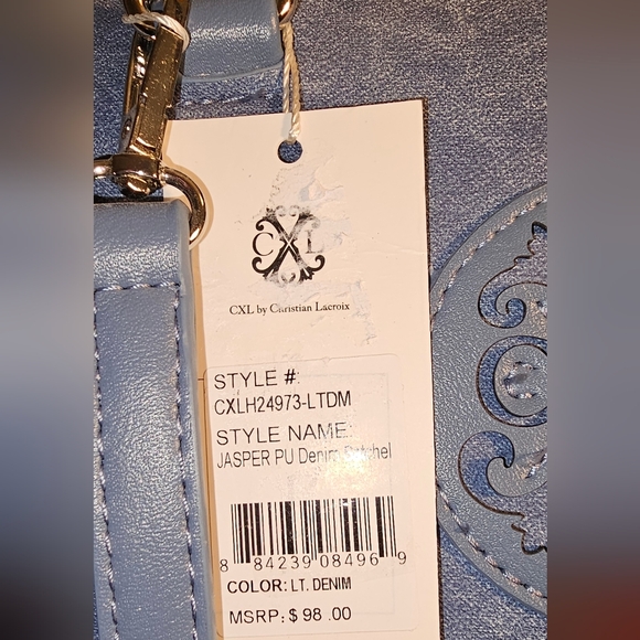 CXL Christian Lacroix Jasper Barrel Satchel Crossbody Handbag - Picture 3 of 10